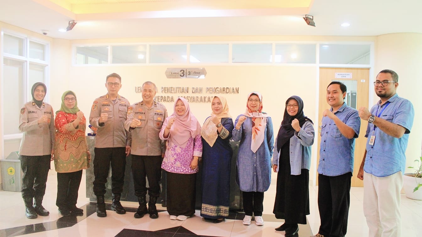 Kunjungan dari Tim STIK Lemdiklat Polri ke LPPM UNTIRTA Untuk Kerjasama Riset dan Publikasi
